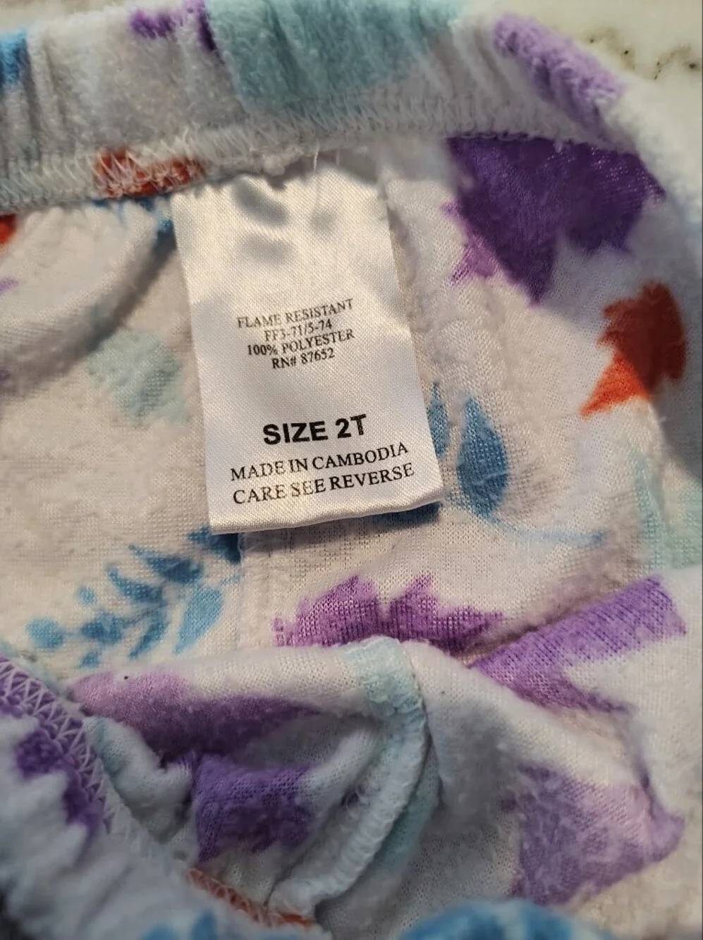Disney's Frozen Elsa Light Blue Fleece Pant and Short Sleeve Tee Set Size 2T
